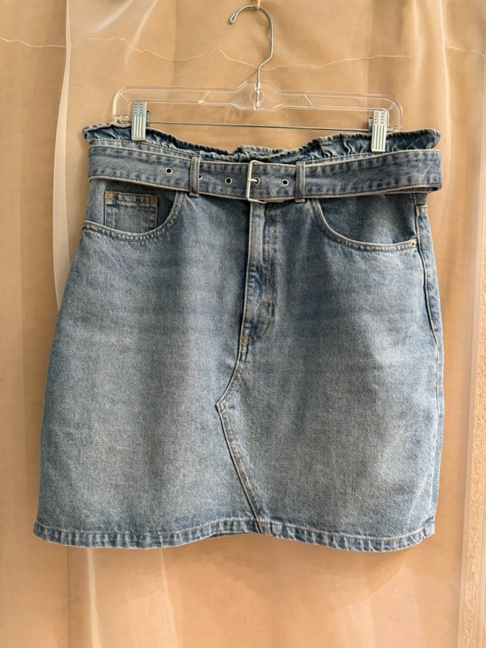 H&M Divided Denim Miniskirt with Belt